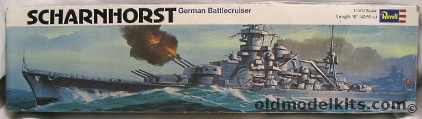 Revell 1/570 Scharnhorst German WWII Battle Cruiser, H402 plastic model kit